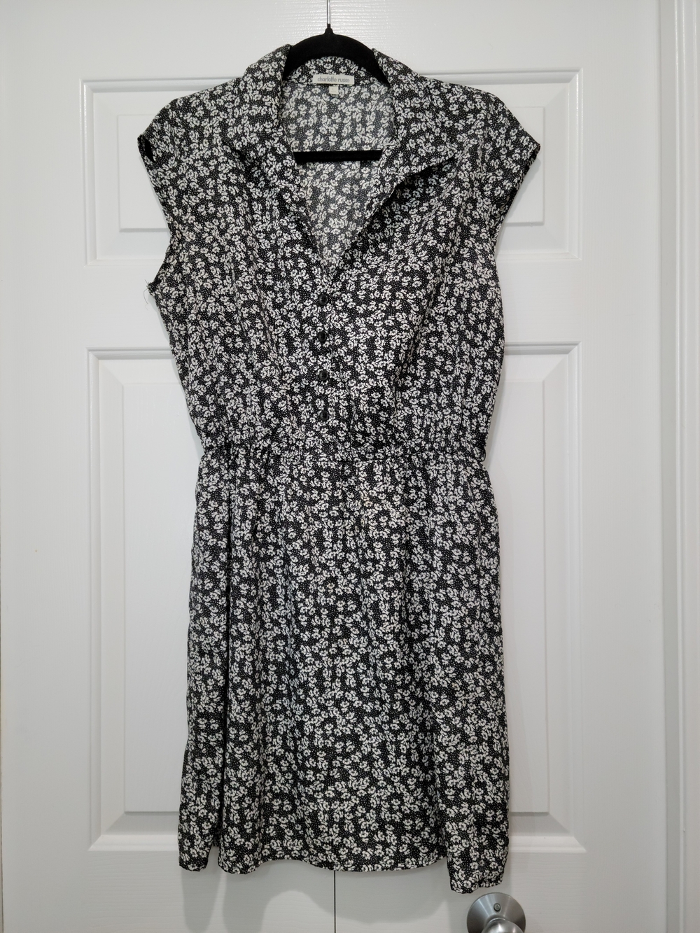Charlotte Russe Black & White Floral Mini Dress